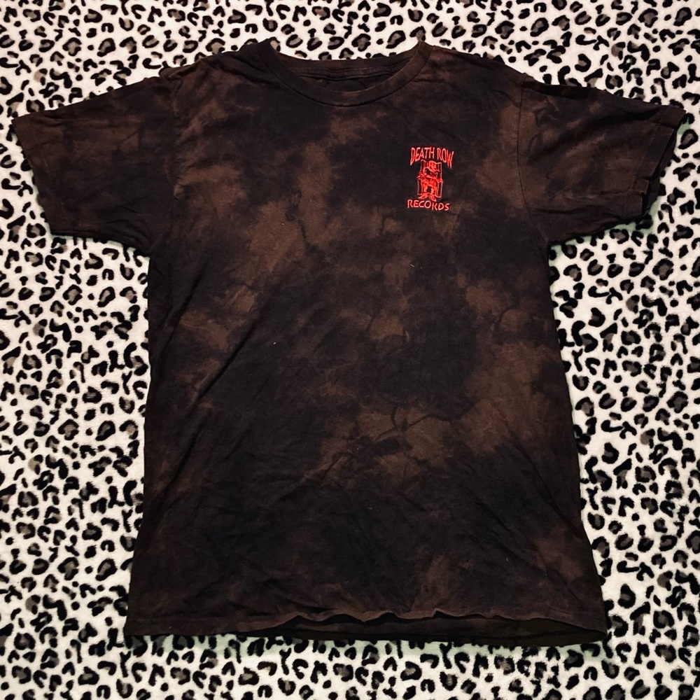 Death Row Records Brown Tie Dye T-Shirt